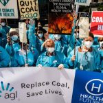 Health Care Workers Stage Coal Power Protest At AGL HQ