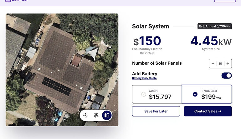 Artemis solar software uses AI to generate instant proposals