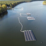 Floating Solar Plant Installed at Mortkasee Artificial Lake