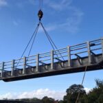 Steel Beam Bridge Arrives at 35 MW Solar Project