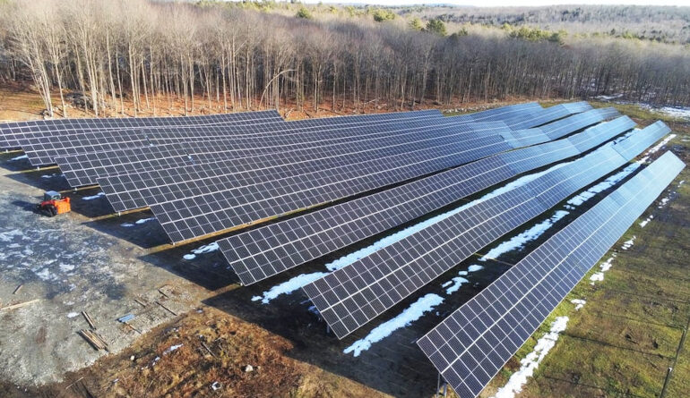 700-kW solar project installed on unused former farmland in Maine